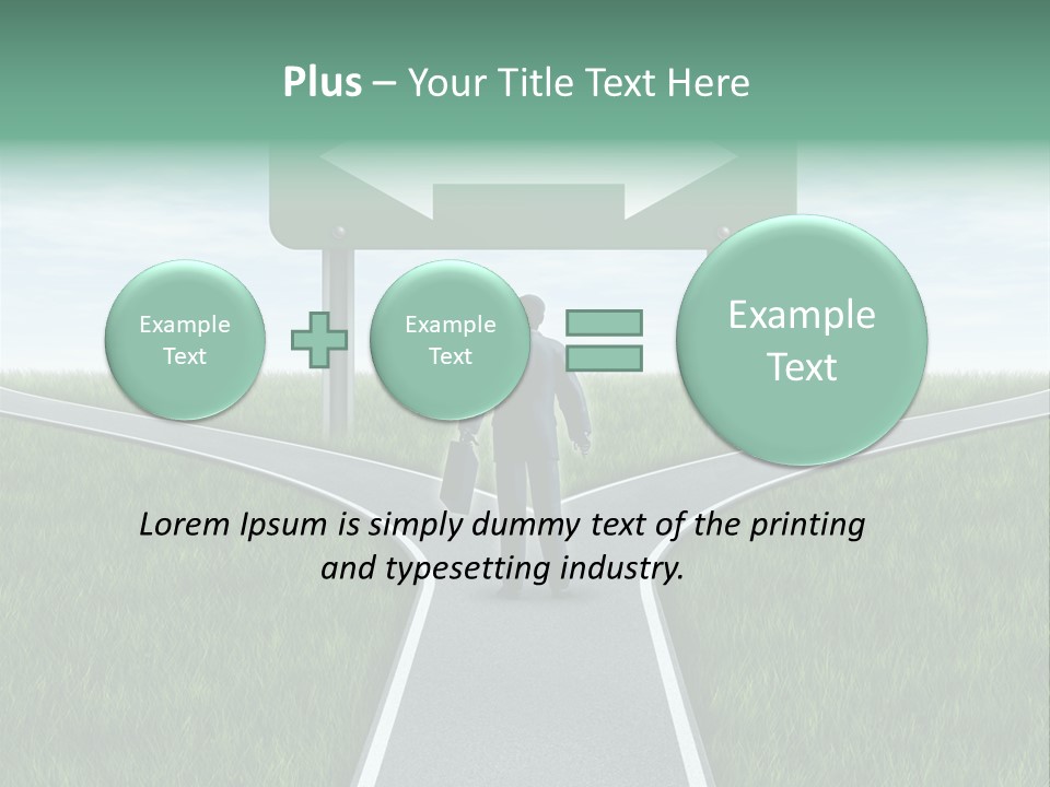 Employment Thoroughfare Horizon PowerPoint Template