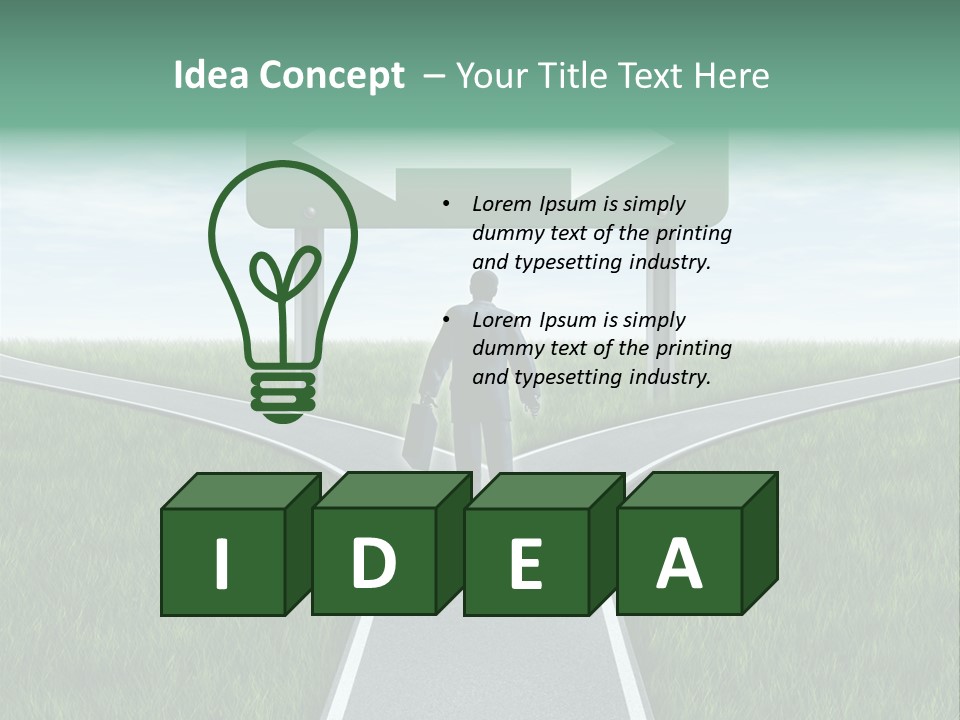Employment Thoroughfare Horizon PowerPoint Template