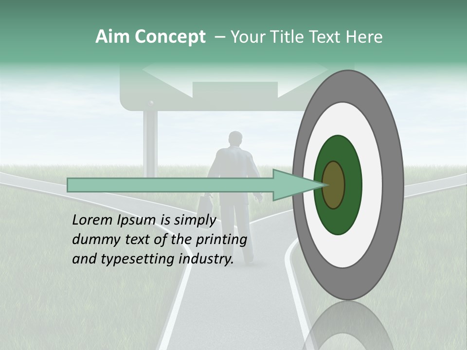 Employment Thoroughfare Horizon PowerPoint Template