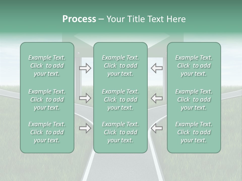 Employment Thoroughfare Horizon PowerPoint Template
