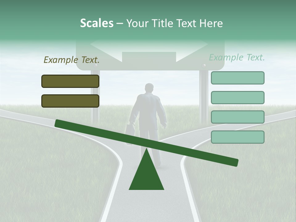Employment Thoroughfare Horizon PowerPoint Template