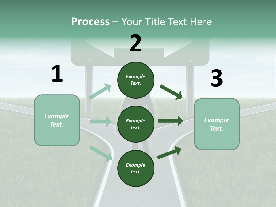 Employment Thoroughfare Horizon PowerPoint Template