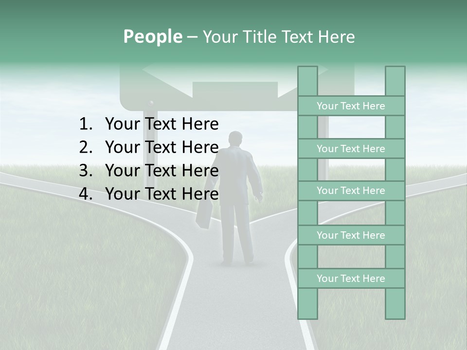 Employment Thoroughfare Horizon PowerPoint Template