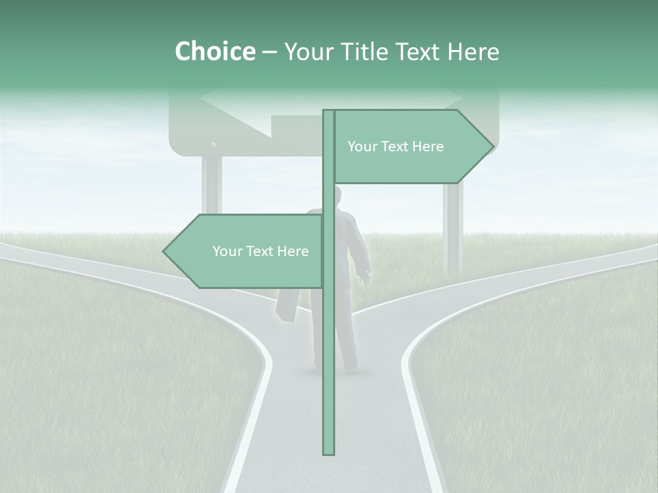 Employment Thoroughfare Horizon PowerPoint Template