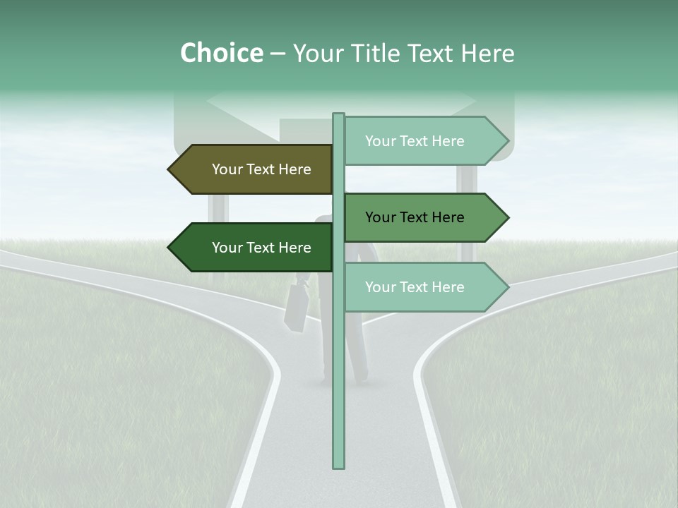 Employment Thoroughfare Horizon PowerPoint Template