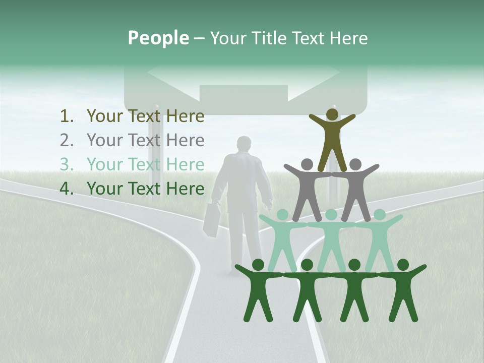 Employment Thoroughfare Horizon PowerPoint Template