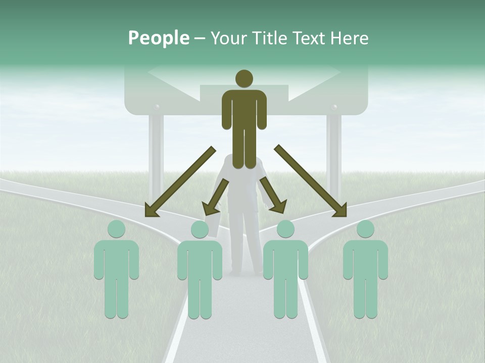 Employment Thoroughfare Horizon PowerPoint Template