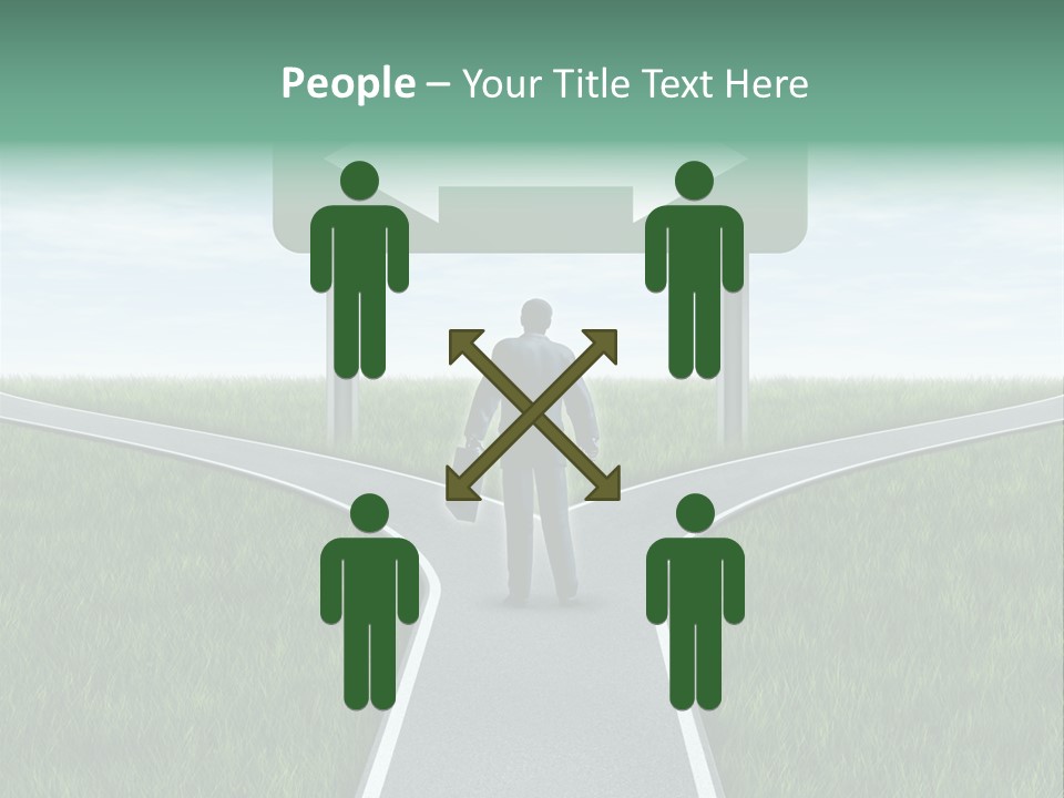 Employment Thoroughfare Horizon PowerPoint Template