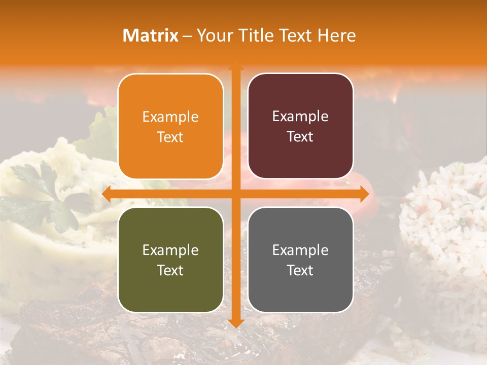 Fire Potato Meal PowerPoint Template