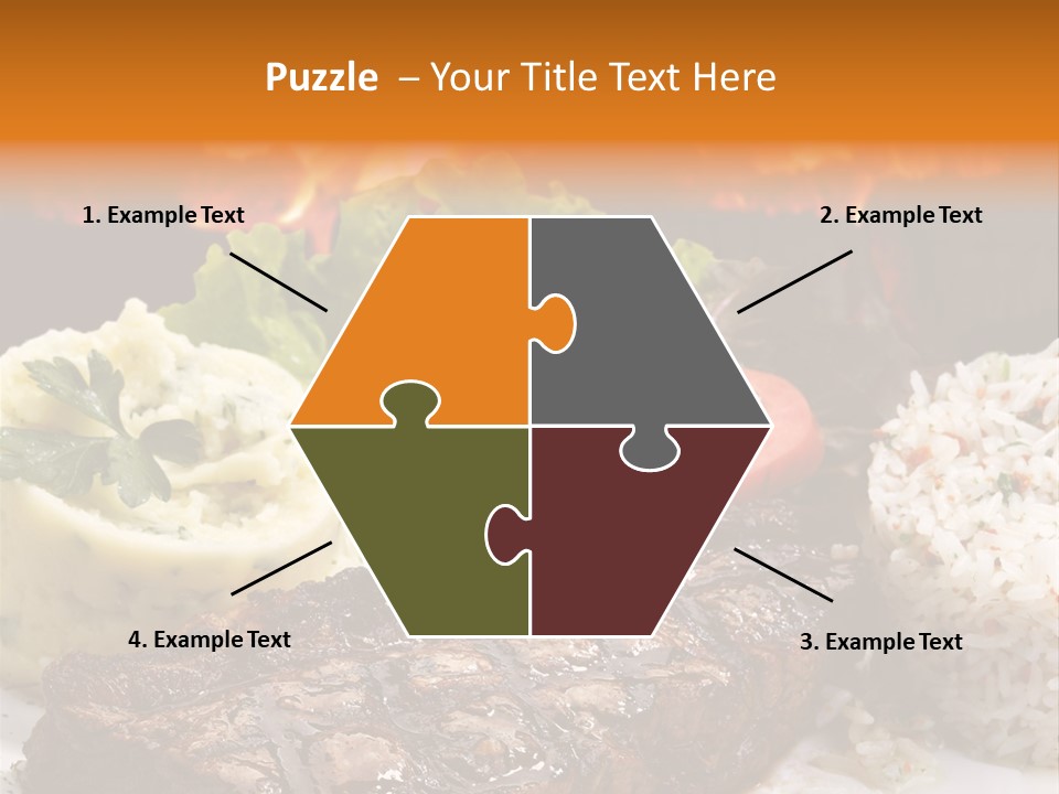 Fire Potato Meal PowerPoint Template
