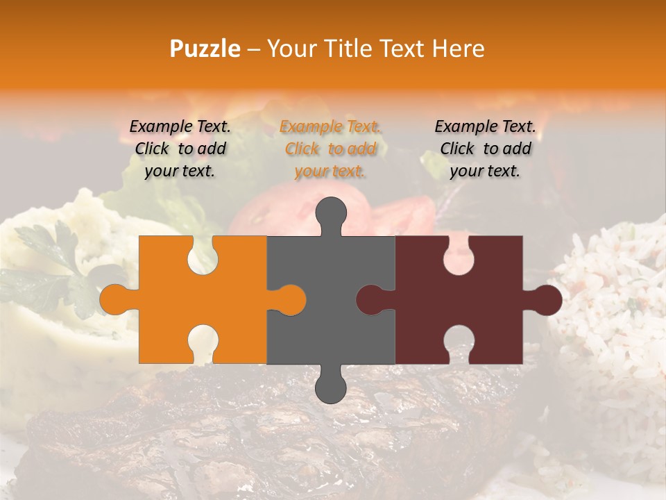 Fire Potato Meal PowerPoint Template