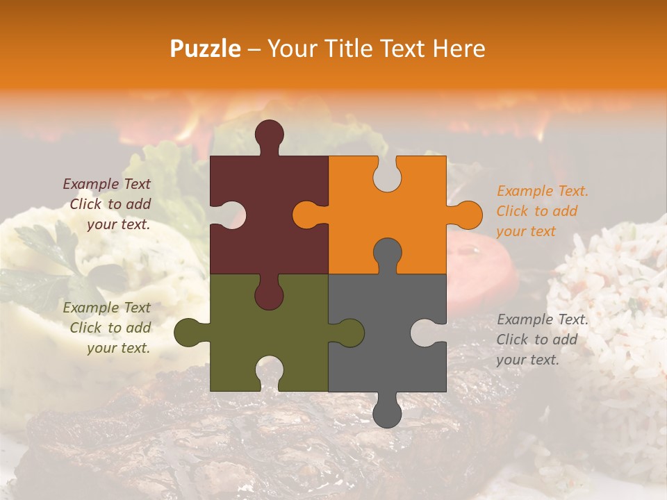 Fire Potato Meal PowerPoint Template