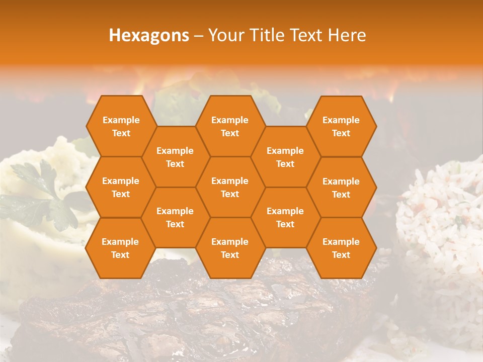 Fire Potato Meal PowerPoint Template