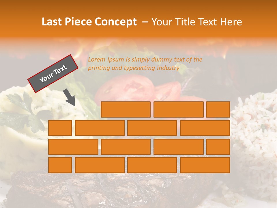 Fire Potato Meal PowerPoint Template