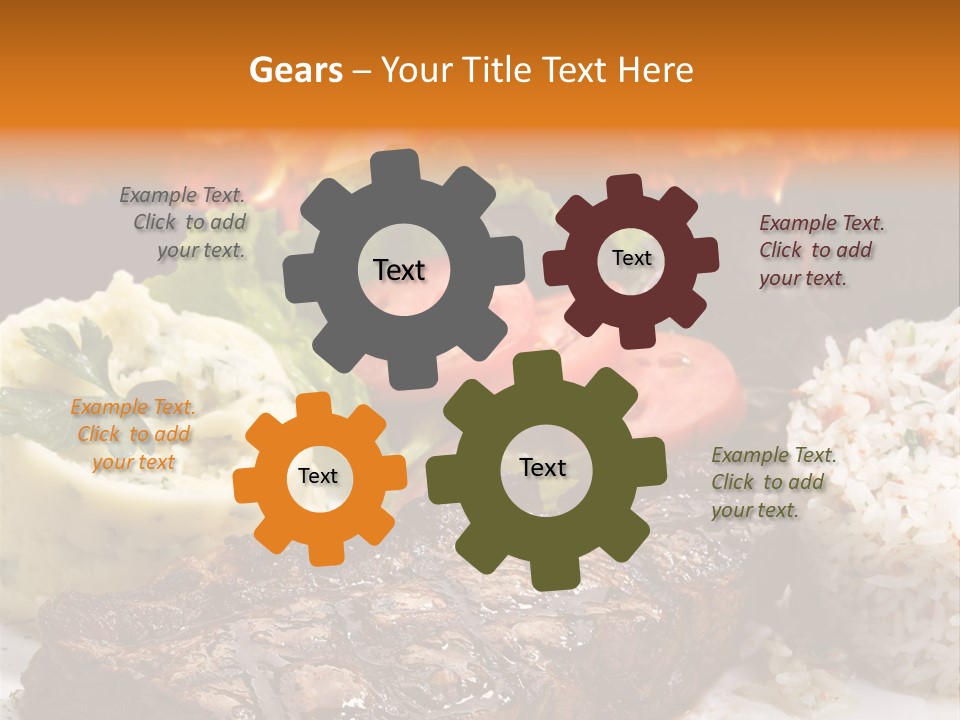 Fire Potato Meal PowerPoint Template