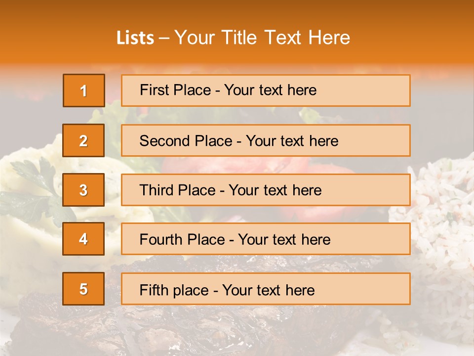 Fire Potato Meal PowerPoint Template