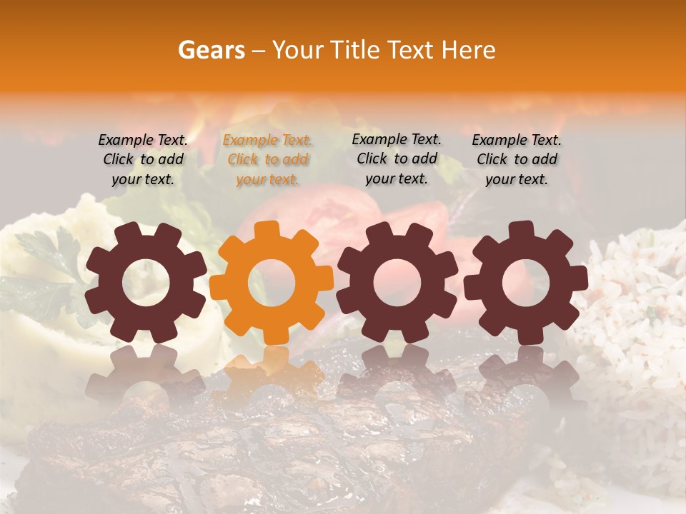Fire Potato Meal PowerPoint Template