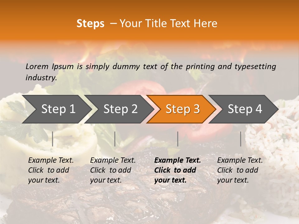 Fire Potato Meal PowerPoint Template