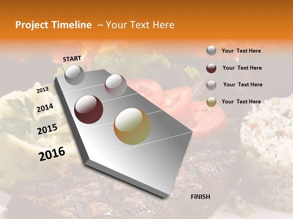 Fire Potato Meal PowerPoint Template
