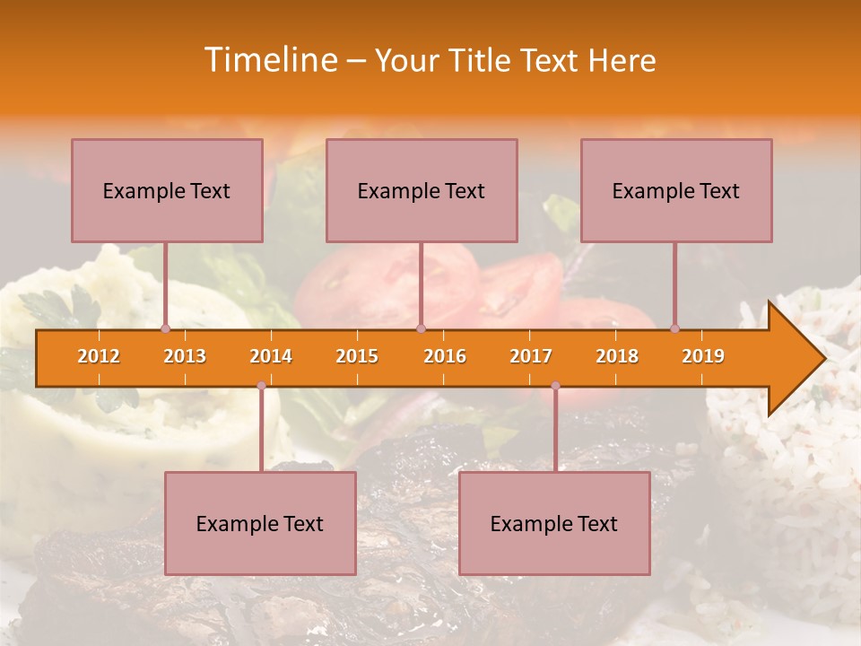 Fire Potato Meal PowerPoint Template