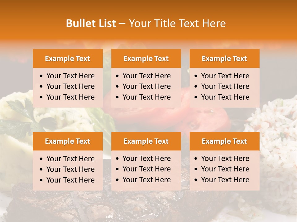 Fire Potato Meal PowerPoint Template