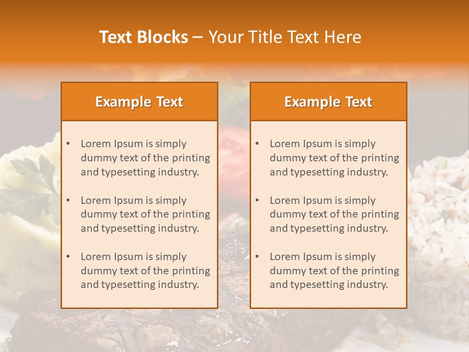 Fire Potato Meal PowerPoint Template