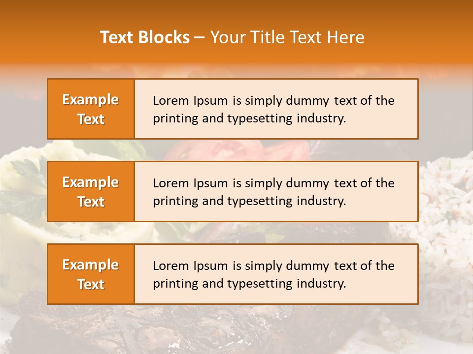 Fire Potato Meal PowerPoint Template