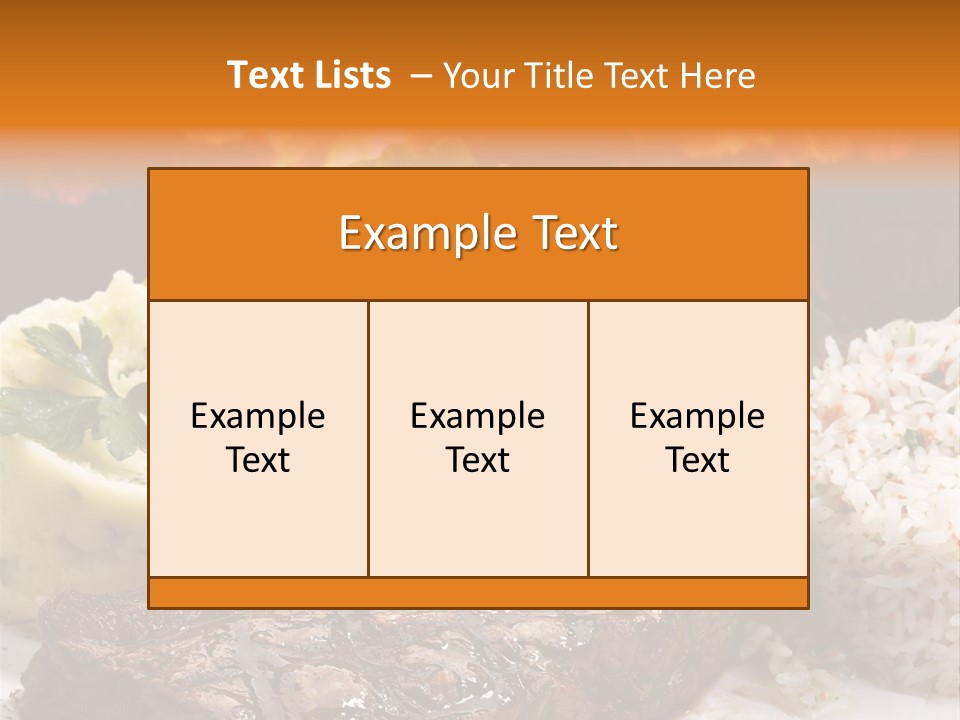 Fire Potato Meal PowerPoint Template