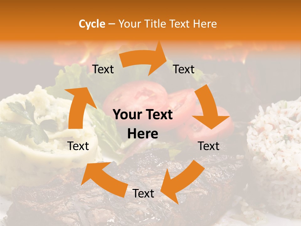 Fire Potato Meal PowerPoint Template