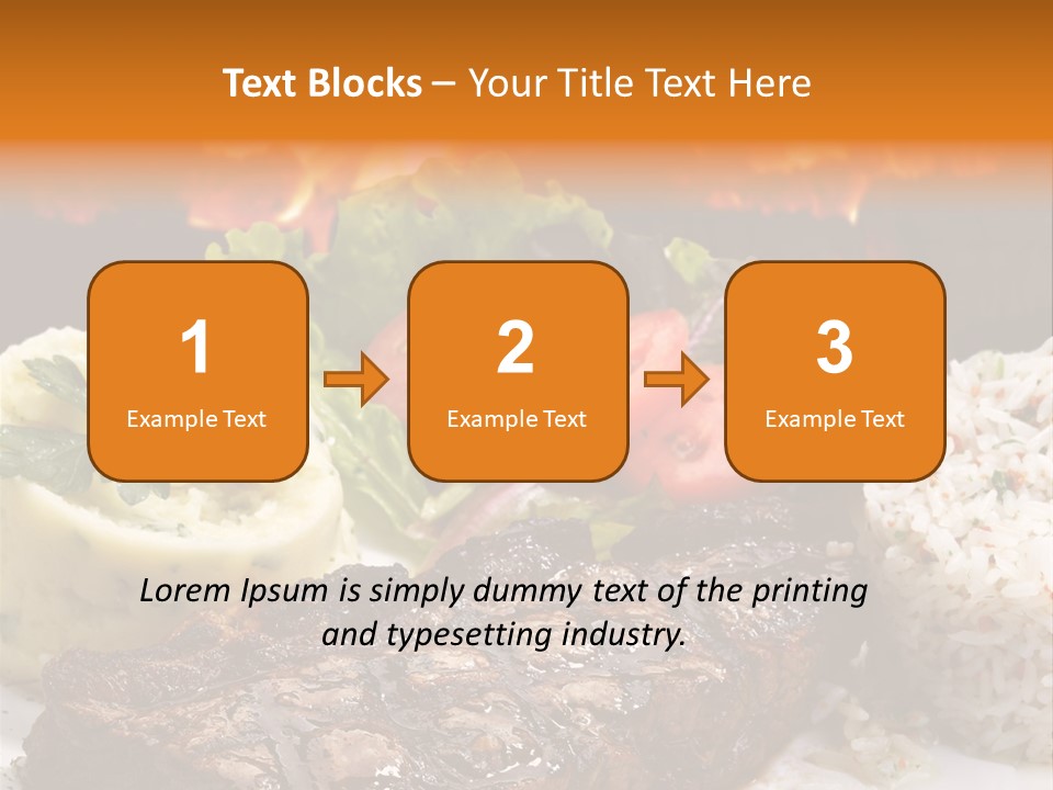 Fire Potato Meal PowerPoint Template