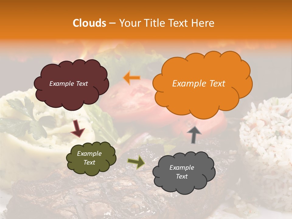 Fire Potato Meal PowerPoint Template