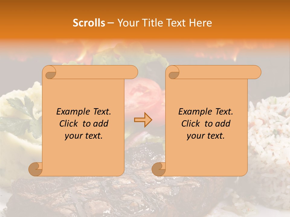 Fire Potato Meal PowerPoint Template