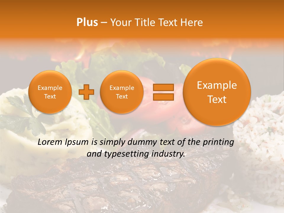 Fire Potato Meal PowerPoint Template