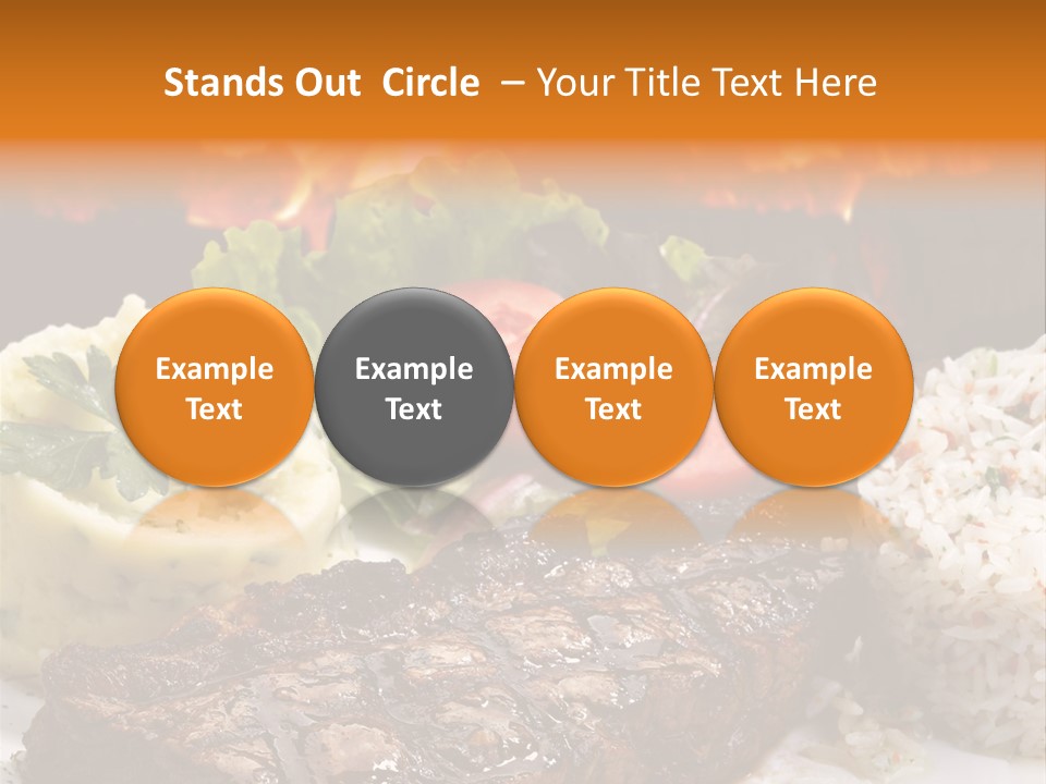 Fire Potato Meal PowerPoint Template