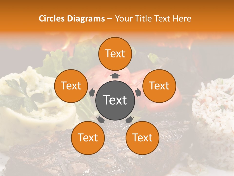 Fire Potato Meal PowerPoint Template