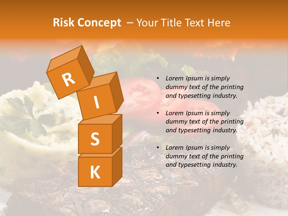 Fire Potato Meal PowerPoint Template