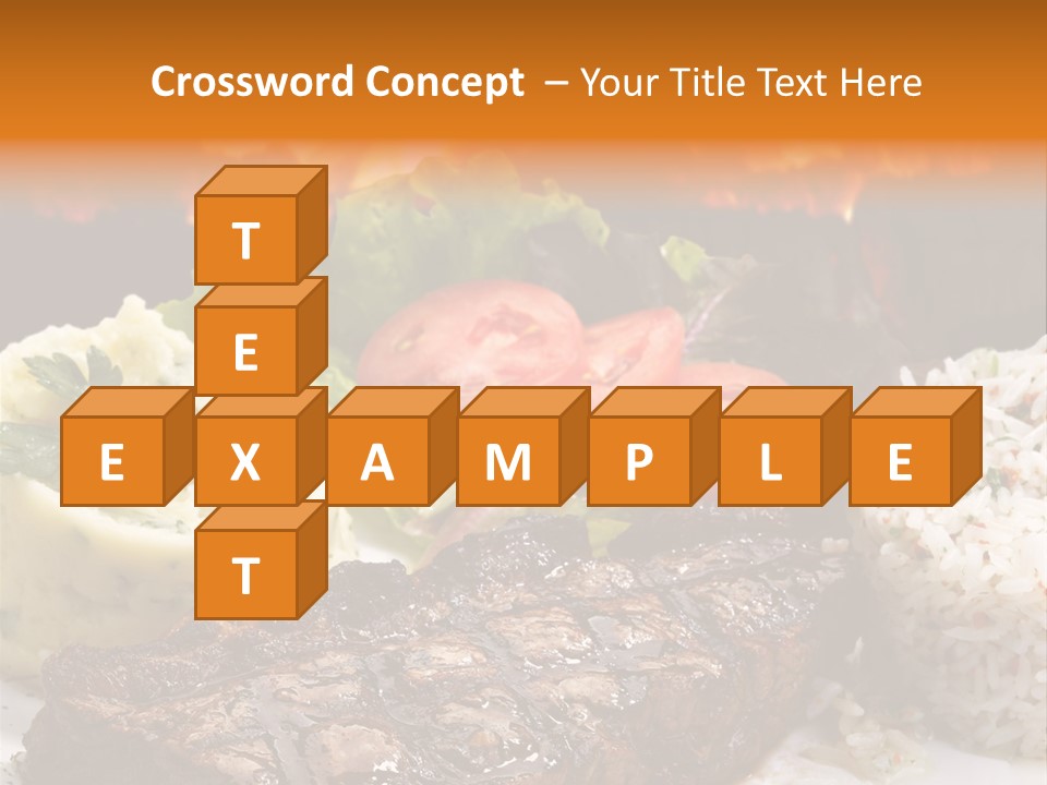 Fire Potato Meal PowerPoint Template