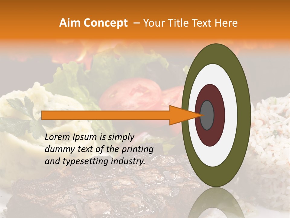 Fire Potato Meal PowerPoint Template