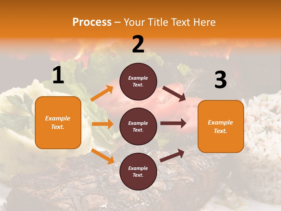 Fire Potato Meal PowerPoint Template