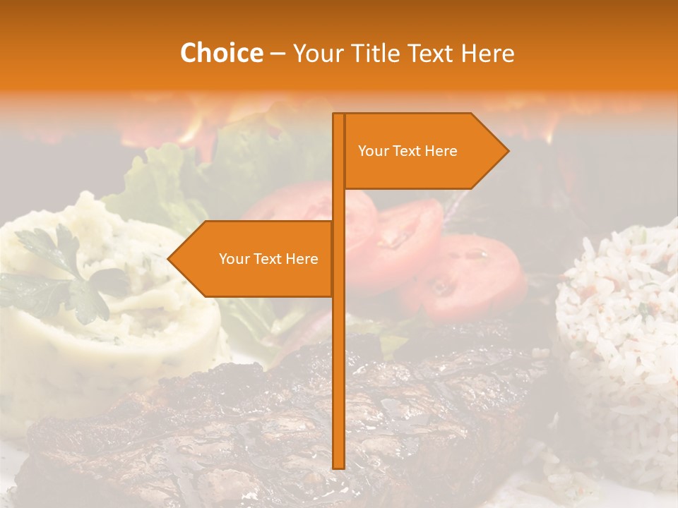 Fire Potato Meal PowerPoint Template