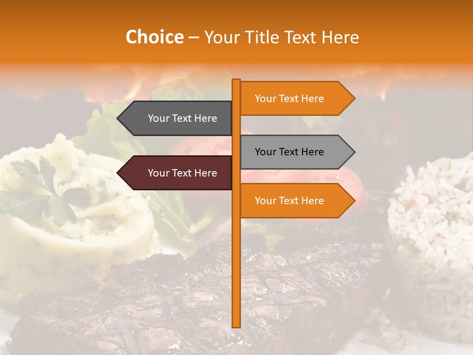 Fire Potato Meal PowerPoint Template