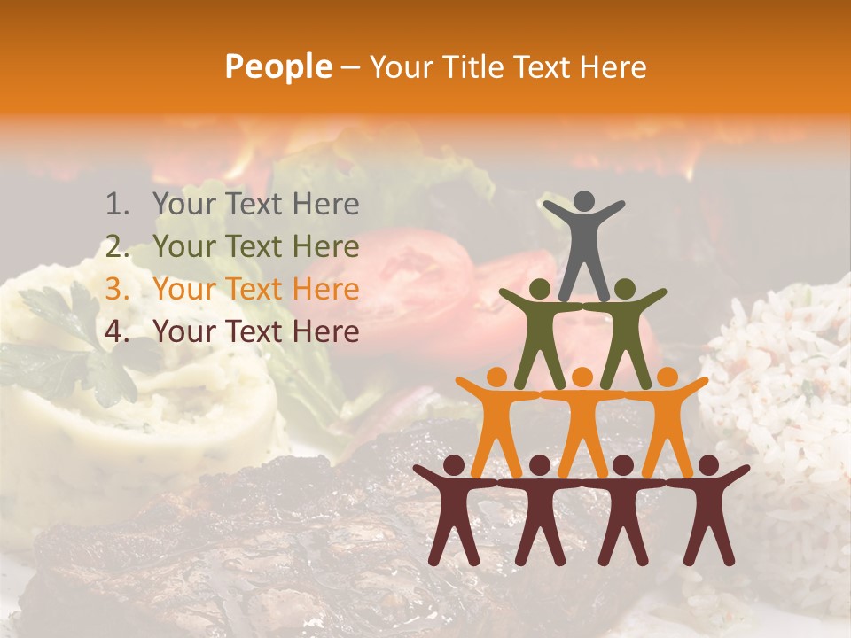 Fire Potato Meal PowerPoint Template