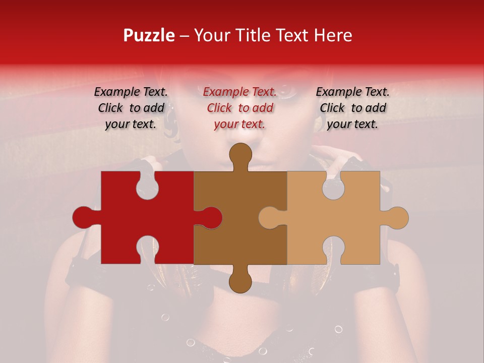 Attractive Headphone Grunge PowerPoint Template