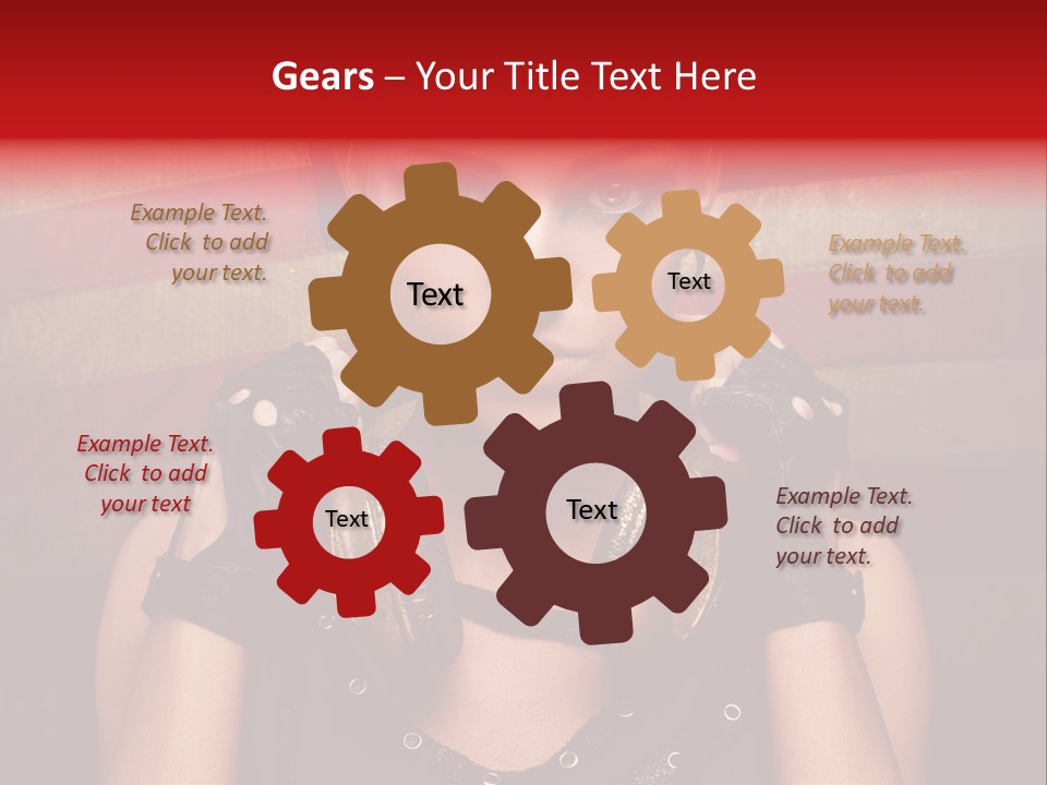 Attractive Headphone Grunge PowerPoint Template