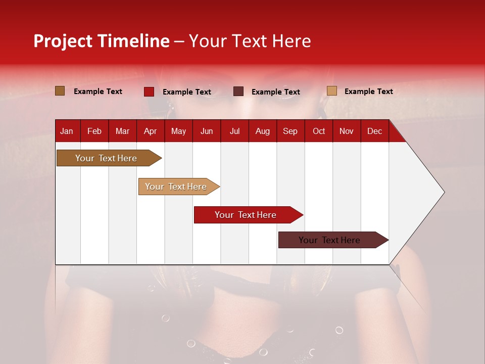 Attractive Headphone Grunge PowerPoint Template