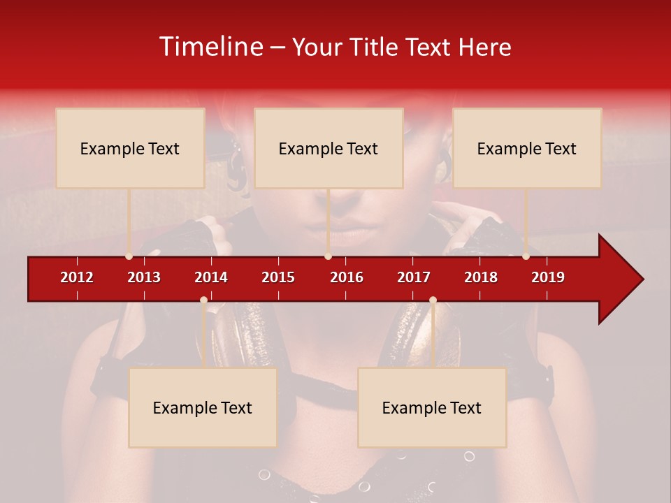 Attractive Headphone Grunge PowerPoint Template