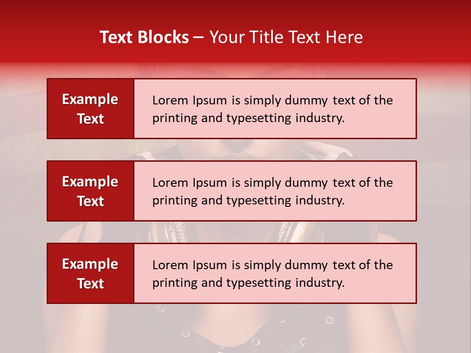 Attractive Headphone Grunge PowerPoint Template