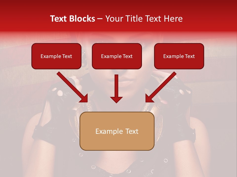 Attractive Headphone Grunge PowerPoint Template