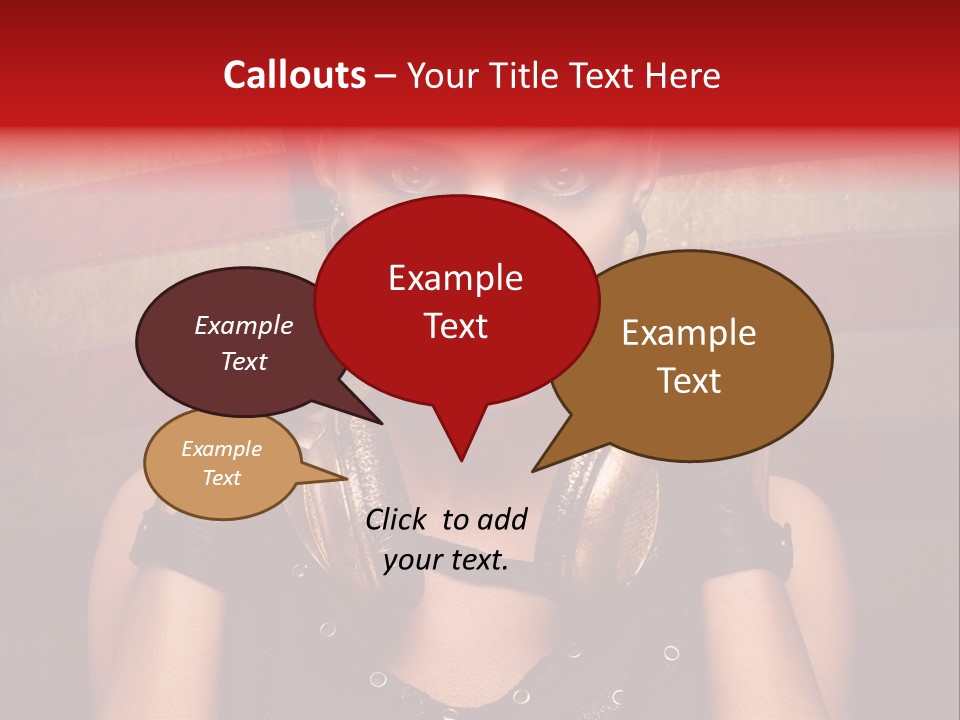 Attractive Headphone Grunge PowerPoint Template