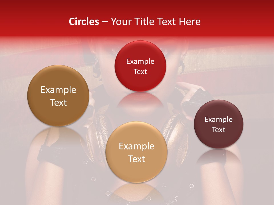 Attractive Headphone Grunge PowerPoint Template